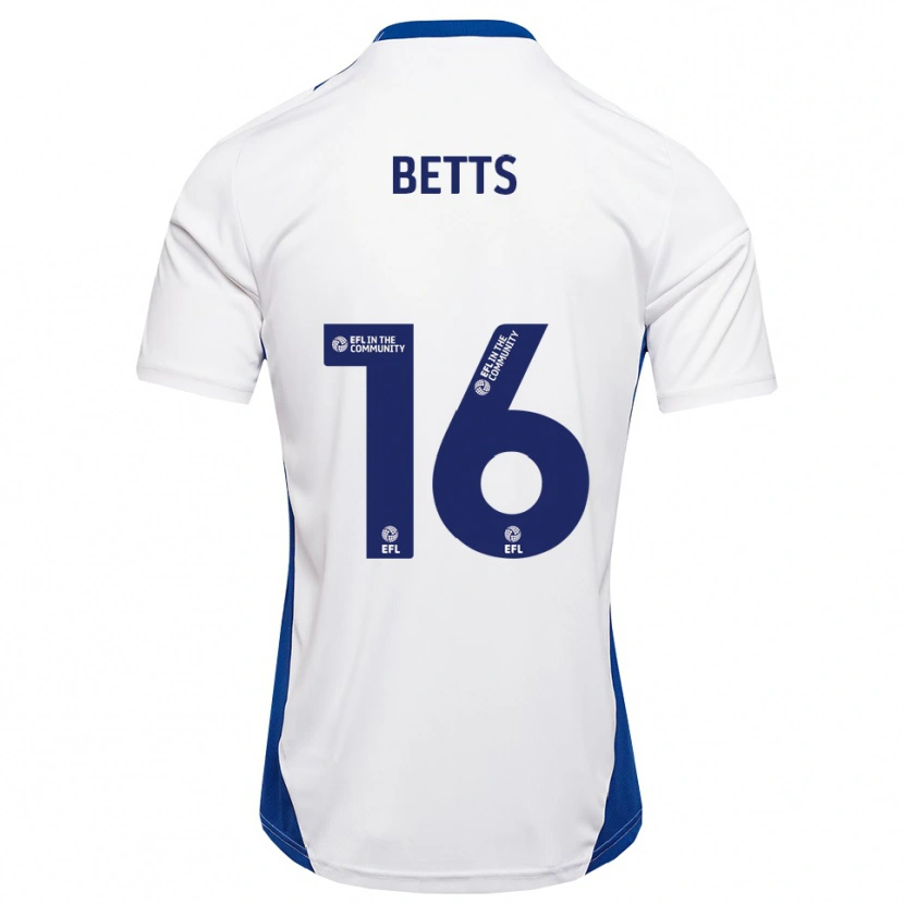 Danxen Dámské Charlie Betts #16 Bílá Modrá Daleko Hráčské Dresy 2025/26 Dres