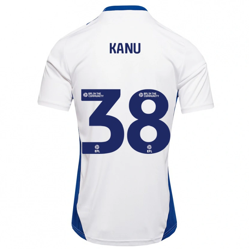 Danxen Dámské Abu Kanu #38 Bílá Modrá Daleko Hráčské Dresy 2025/26 Dres