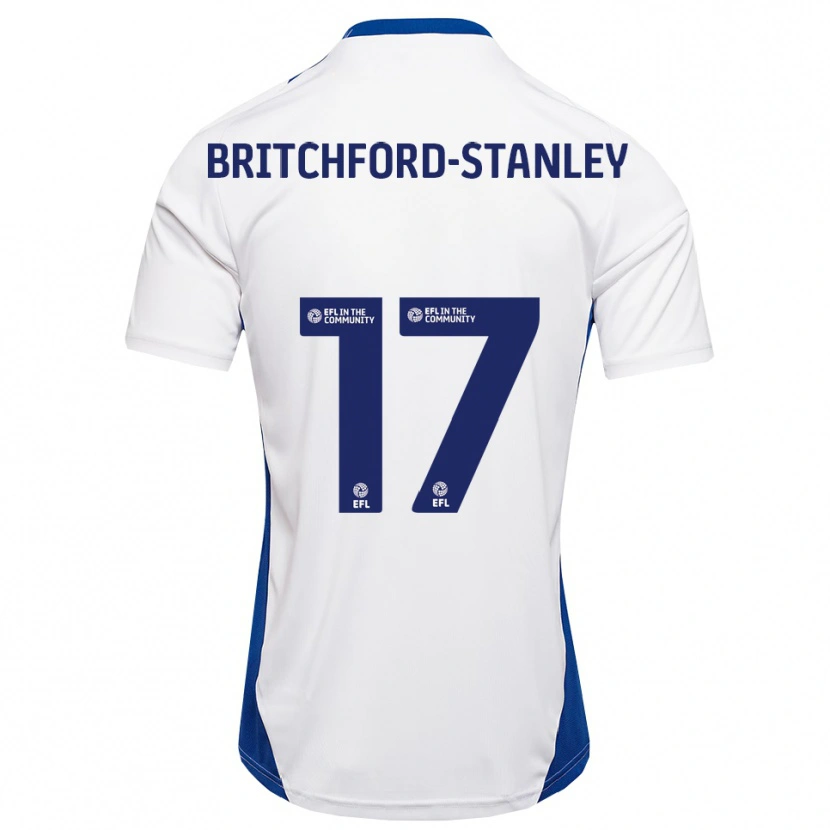 Danxen Dámské Conor Britchford-Stanley #17 Bílá Modrá Daleko Hráčské Dresy 2025/26 Dres