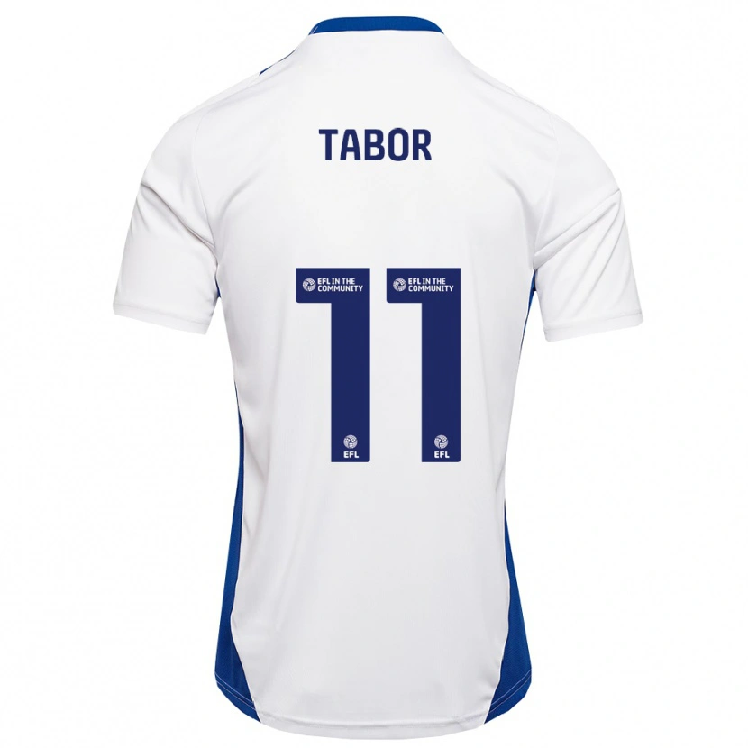 Danxen Dámské Jake Tabor #11 Bílá Modrá Daleko Hráčské Dresy 2025/26 Dres