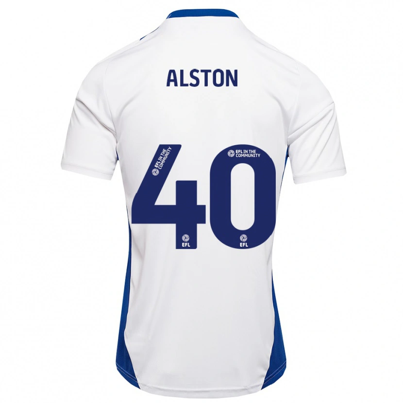 Danxen Dámské George Alston #40 Bílá Modrá Daleko Hráčské Dresy 2025/26 Dres