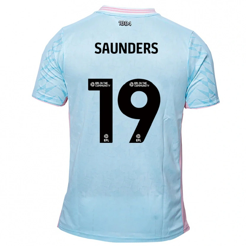 Danxen Dámské Harvey Saunders #19 Nebesky Modrá Růžová Daleko Hráčské Dresy 2025/26 Dres