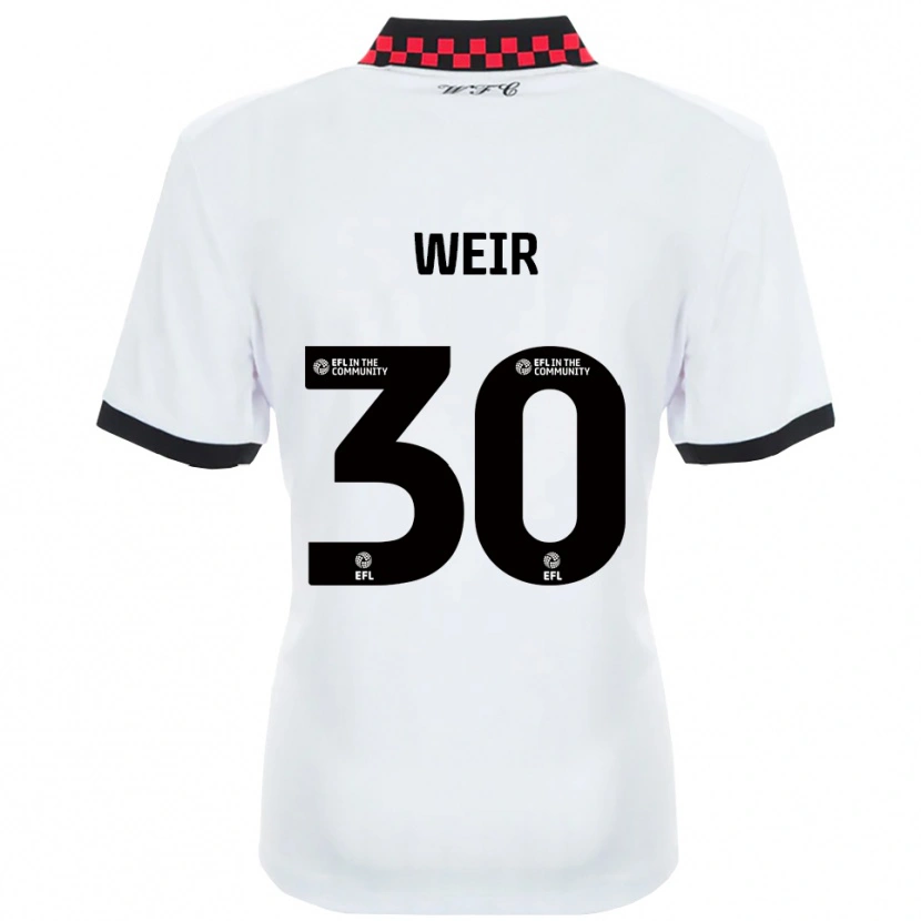 Danxen Dámské Evan Weir #30 Bílá Černá Daleko Hráčské Dresy 2025/26 Dres