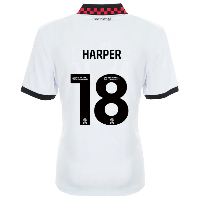 Danxen Dámské Vincent Harper #18 Bílá Černá Daleko Hráčské Dresy 2025/26 Dres