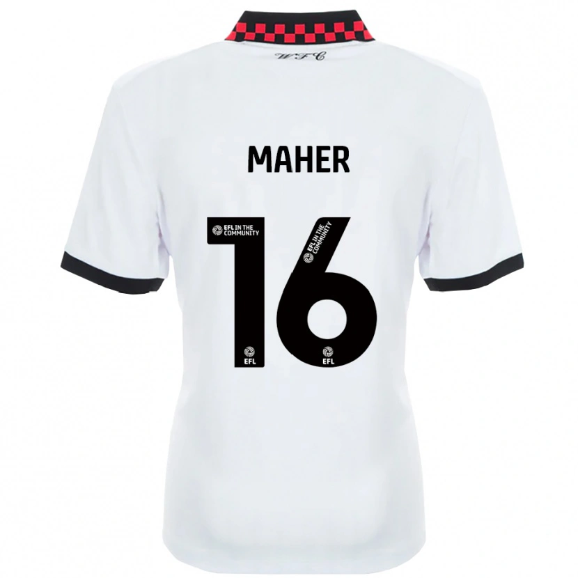 Danxen Dámské Ronan Maher #16 Bílá Černá Daleko Hráčské Dresy 2025/26 Dres