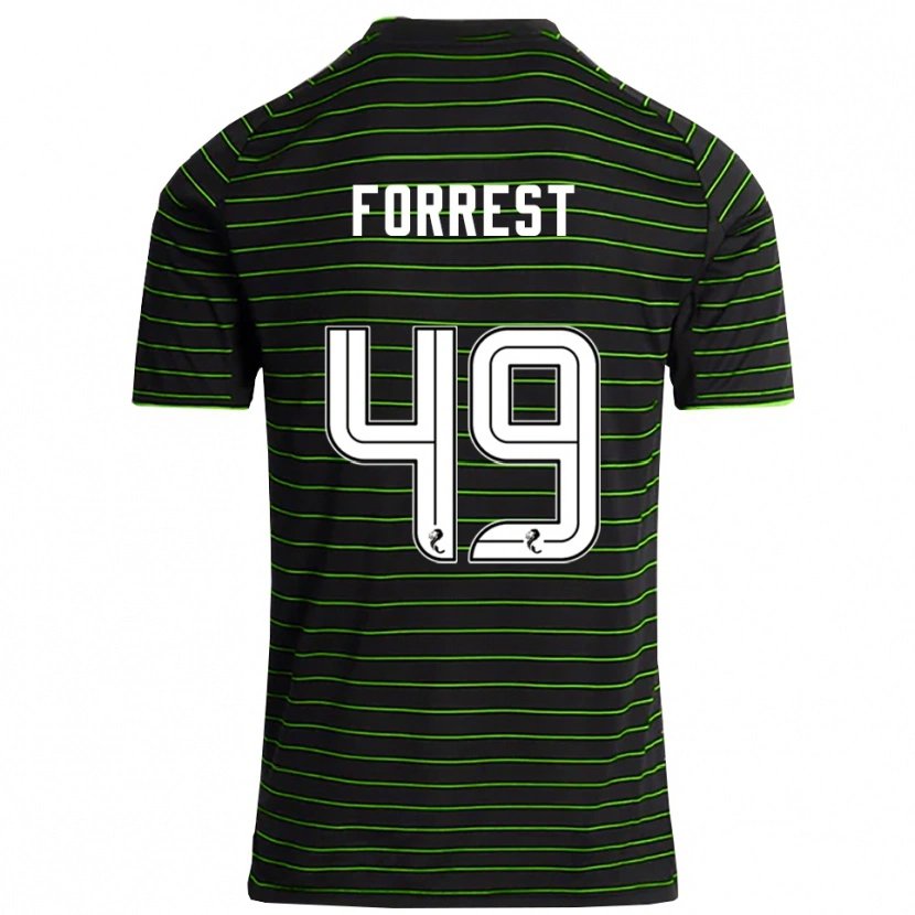 Danxen Dámské James Forrest #49 Černá Zelená Daleko Hráčské Dresy 2025/26 Dres
