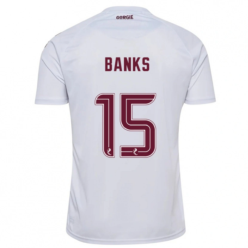 Danxen Dámské Euan Banks #15 Bílá Vínová Daleko Hráčské Dresy 2025/26 Dres
