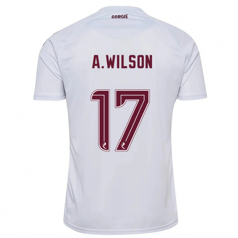 Danxen Dámské Alfie Wilson #17 Bílá Vínová Daleko Hráčské Dresy 2025/26 Dres