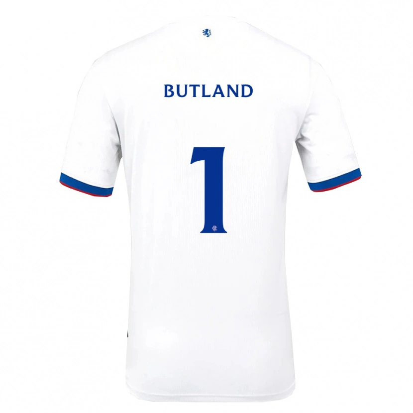 Danxen Dámské Jack Butland #1 Bílá Červená Modrá Daleko Hráčské Dresy 2025/26 Dres