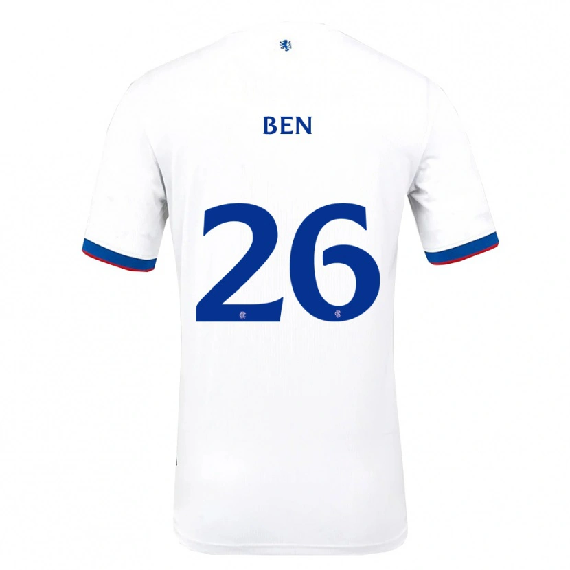 Danxen Dámské Ben Davies #26 Bílá Červená Modrá Daleko Hráčské Dresy 2025/26 Dres