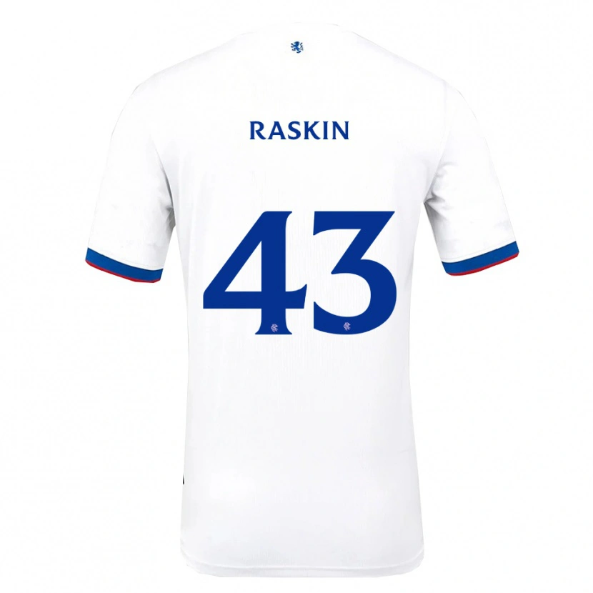 Danxen Dámské Nicolas Raskin #43 Bílá Červená Modrá Daleko Hráčské Dresy 2025/26 Dres
