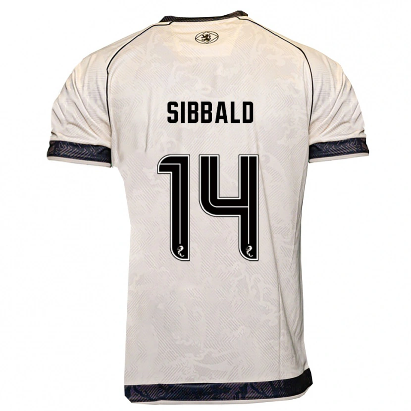 Danxen Dámské Craig Sibbald #14 Bílá Černá Daleko Hráčské Dresy 2025/26 Dres