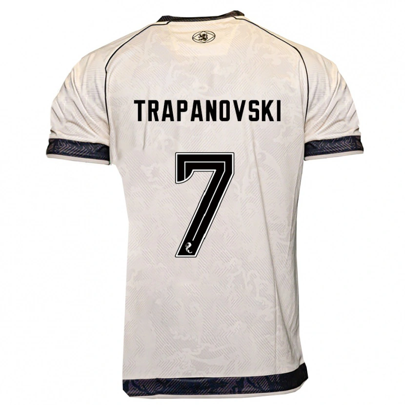 Danxen Dámské Kristijan Trapanovski #7 Bílá Černá Daleko Hráčské Dresy 2025/26 Dres