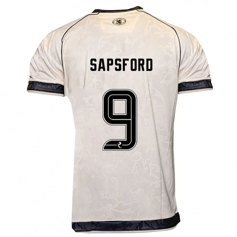 Danxen Dámské Zachary Sapsford #9 Bílá Černá Daleko Hráčské Dresy 2025/26 Dres