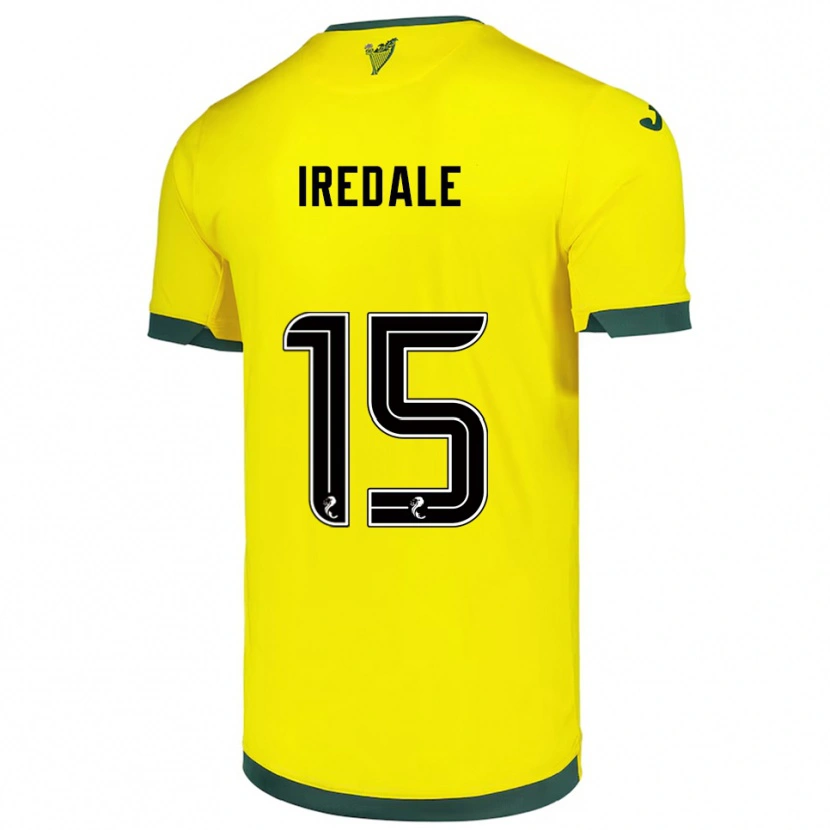 Danxen Dámské Jack Iredale #15 Žlutá Zelená Daleko Hráčské Dresy 2025/26 Dres