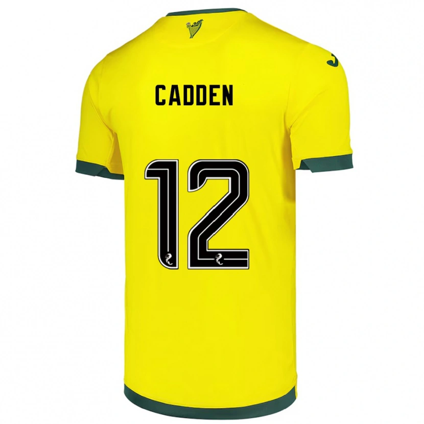 Danxen Dámské Chris Cadden #12 Žlutá Zelená Daleko Hráčské Dresy 2025/26 Dres