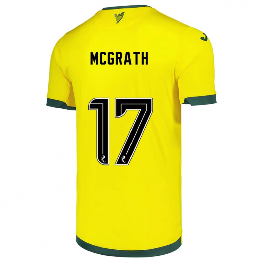 Danxen Dámské Jamie Mcgrath #17 Žlutá Zelená Daleko Hráčské Dresy 2025/26 Dres