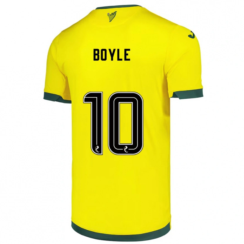 Danxen Dámské Martin Boyle #10 Žlutá Zelená Daleko Hráčské Dresy 2025/26 Dres