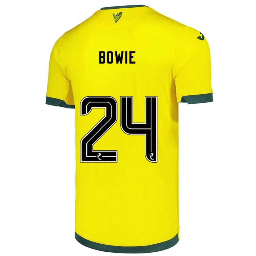 Danxen Dámské Tegan Bowie #24 Žlutá Zelená Daleko Hráčské Dresy 2025/26 Dres