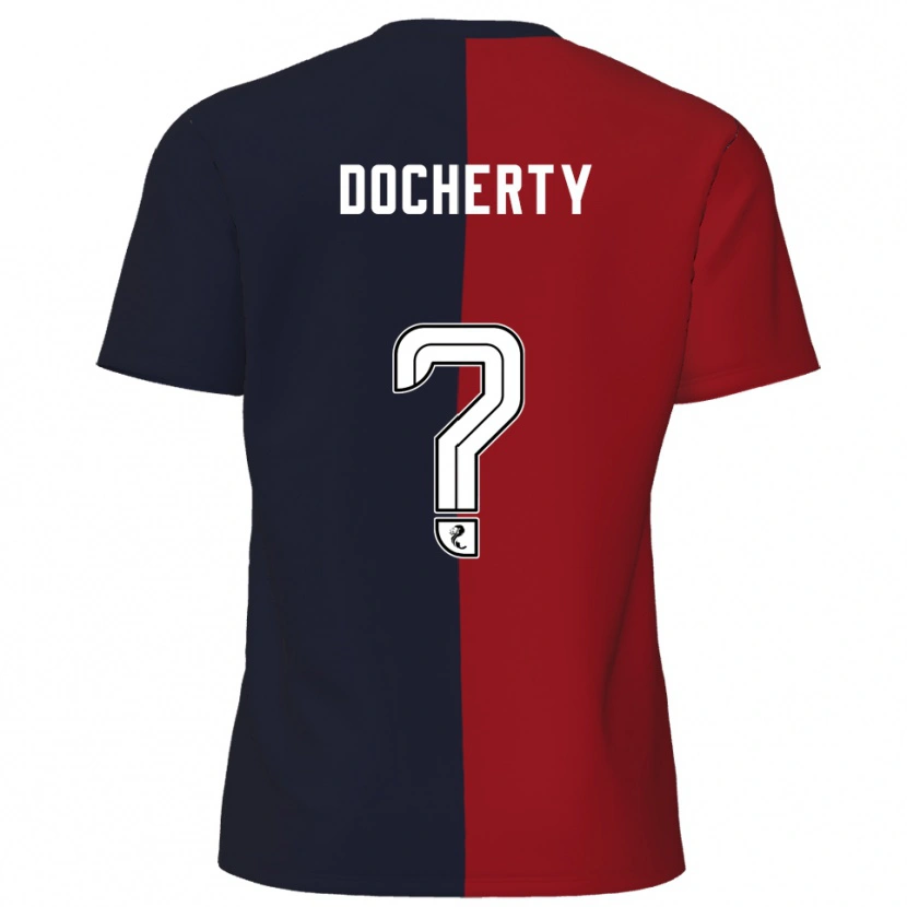 Danxen Dámské Clare Docherty #0 Červená Námořnická Daleko Hráčské Dresy 2025/26 Dres