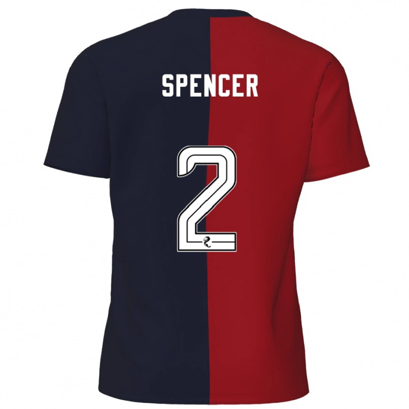 Danxen Dámské Joe Spencer #2 Červená Námořnická Daleko Hráčské Dresy 2025/26 Dres