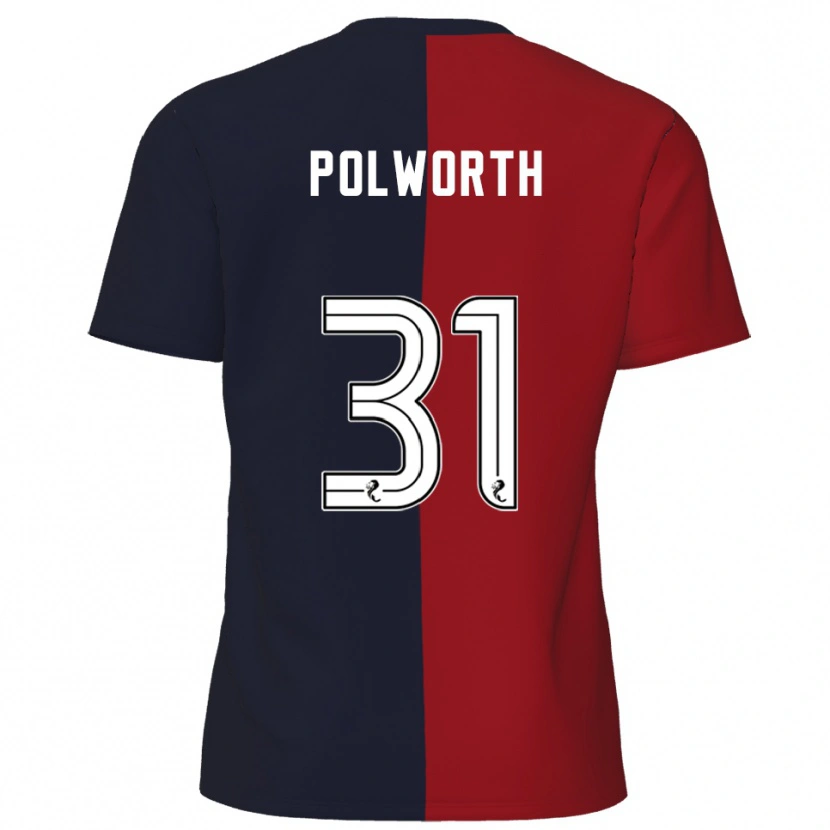 Danxen Dámské Liam Polworth #31 Červená Námořnická Daleko Hráčské Dresy 2025/26 Dres