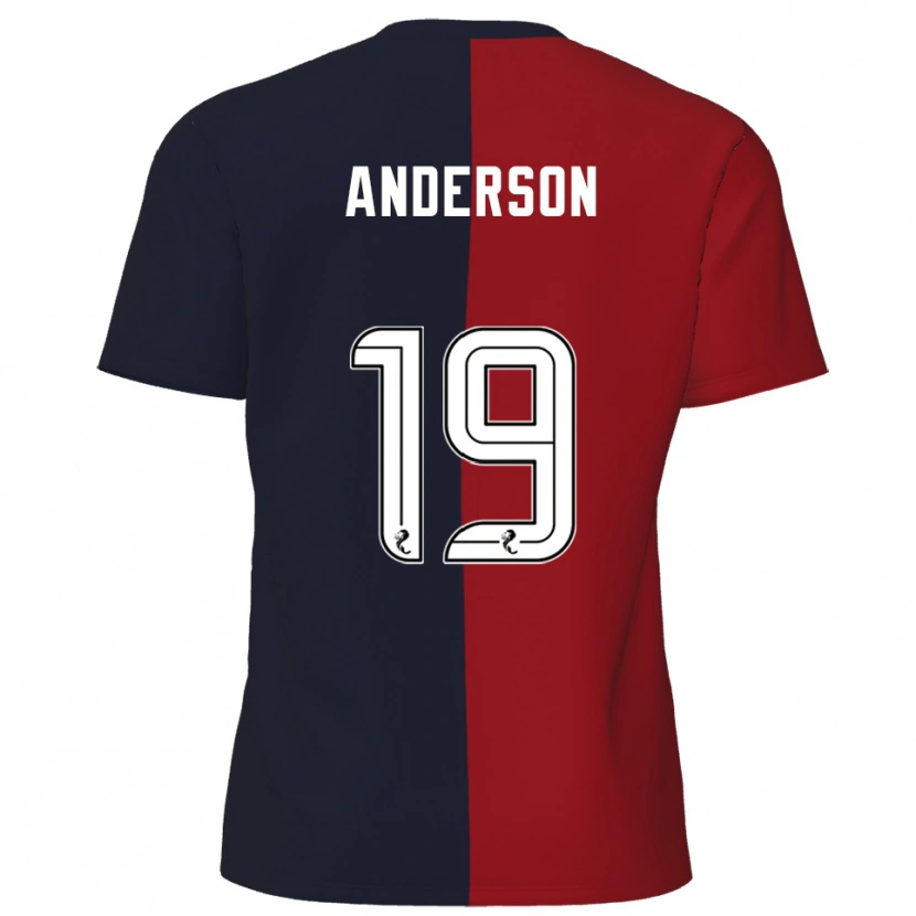Danxen Dámské Bruce Anderson #19 Červená Námořnická Daleko Hráčské Dresy 2025/26 Dres