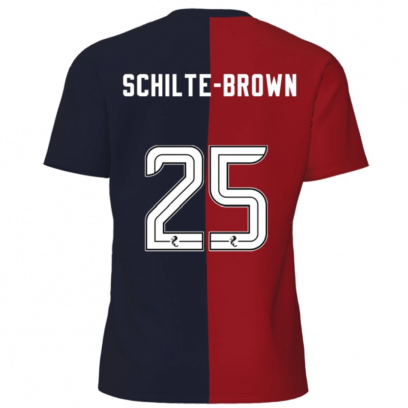Danxen Dámské Ethan Schilte-Brown #25 Červená Námořnická Daleko Hráčské Dresy 2025/26 Dres