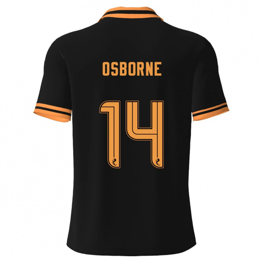 Danxen Dámské Ellie Osborne #14 Černá Žlutá Daleko Hráčské Dresy 2025/26 Dres