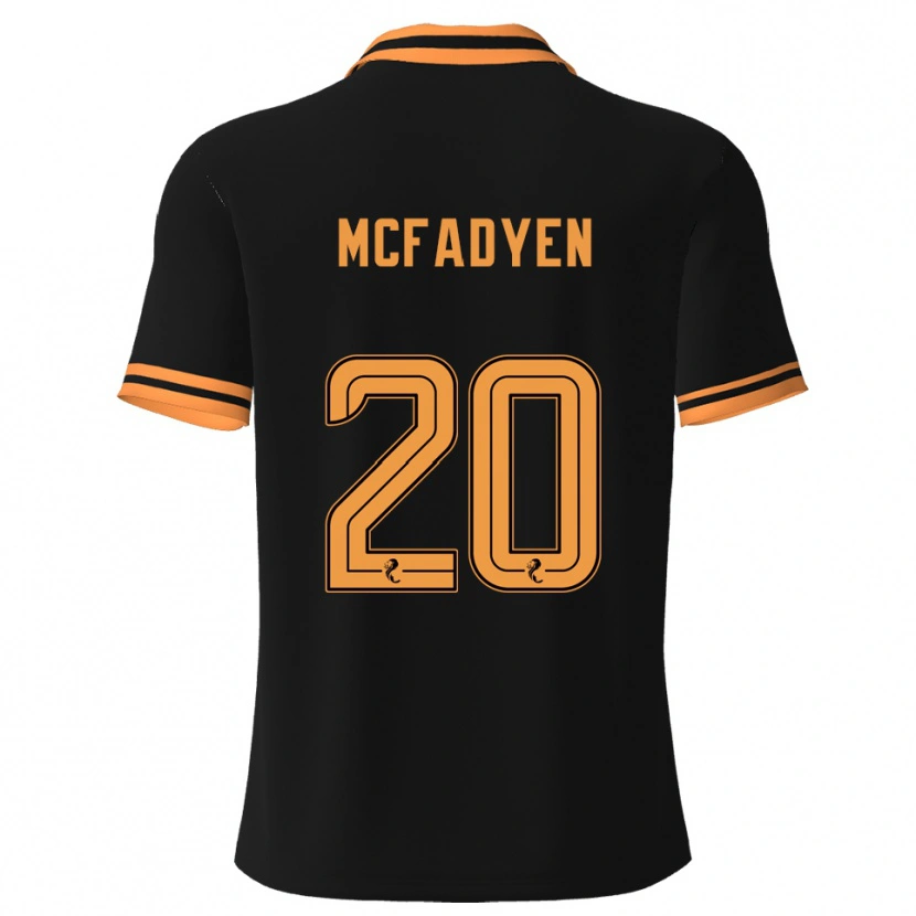 Danxen Dámské Emma Mcfadyen #20 Černá Žlutá Daleko Hráčské Dresy 2025/26 Dres