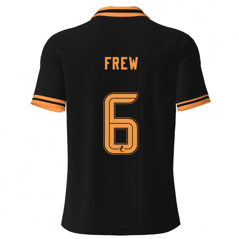 Danxen Dámské Natasha Frew #6 Černá Žlutá Daleko Hráčské Dresy 2025/26 Dres