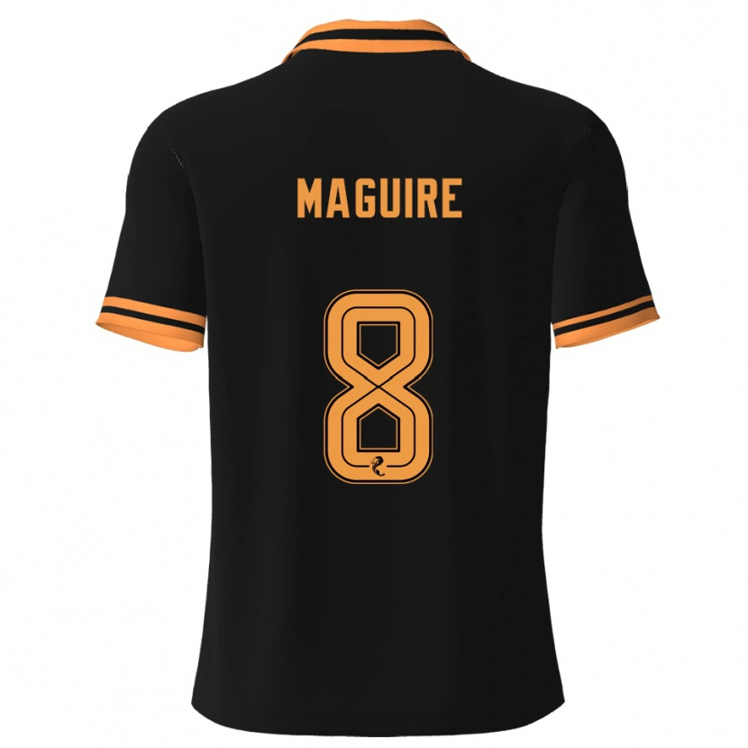 Danxen Dámské Ciaran Maguire #8 Černá Žlutá Daleko Hráčské Dresy 2025/26 Dres