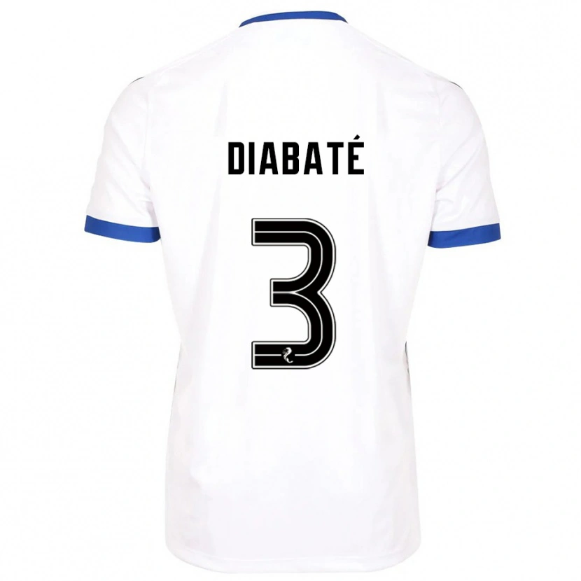Danxen Dámské Cheick Diabaté #3 Bílá Modrá Daleko Hráčské Dresy 2025/26 Dres