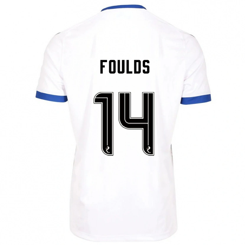 Danxen Dámské Matty Foulds #14 Bílá Modrá Daleko Hráčské Dresy 2025/26 Dres