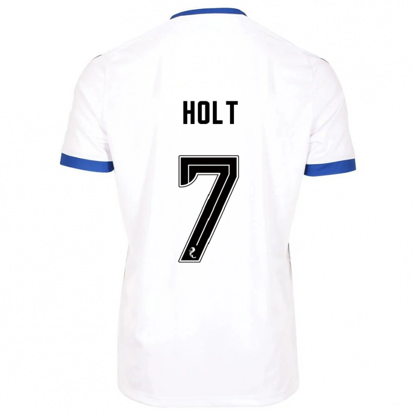 Danxen Dámské Jason Holt #7 Bílá Modrá Daleko Hráčské Dresy 2025/26 Dres