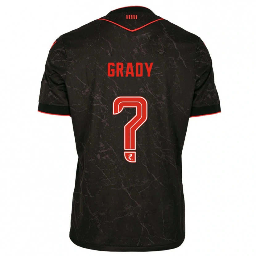 Danxen Dámské Noah Grady #0 Černá Červená Daleko Hráčské Dresy 2025/26 Dres