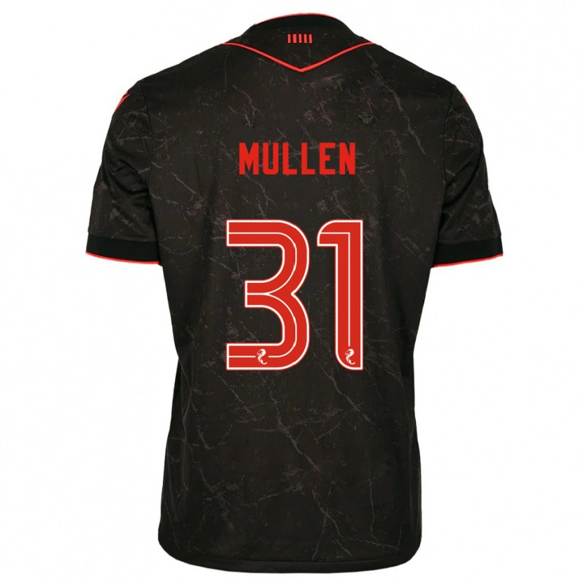 Danxen Dámské Ryan Mullen #31 Černá Červená Daleko Hráčské Dresy 2025/26 Dres