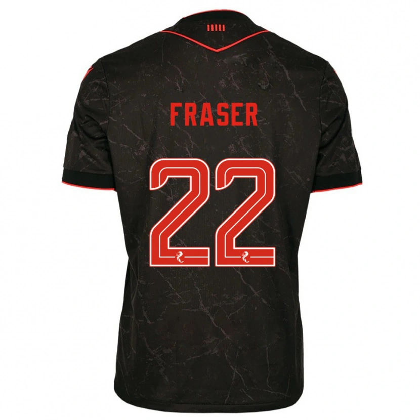Danxen Dámské Marcus Fraser #22 Černá Červená Daleko Hráčské Dresy 2025/26 Dres