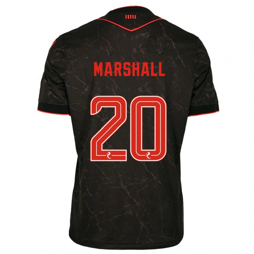 Danxen Dámské Lewis Marshall #20 Černá Červená Daleko Hráčské Dresy 2025/26 Dres