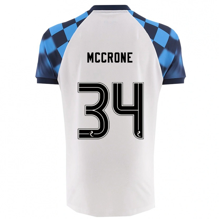 Danxen Dámské Caelan Mccrone #34 Bílá Nebesky Modrá Daleko Hráčské Dresy 2025/26 Dres