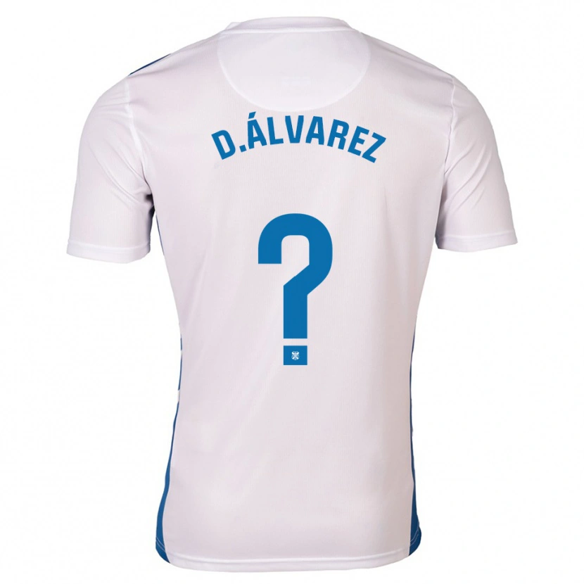 Danxen Dětské Dani Álvarez #0 Bílá Modrá Domů Hráčské Dresy 2025/26 Dres
