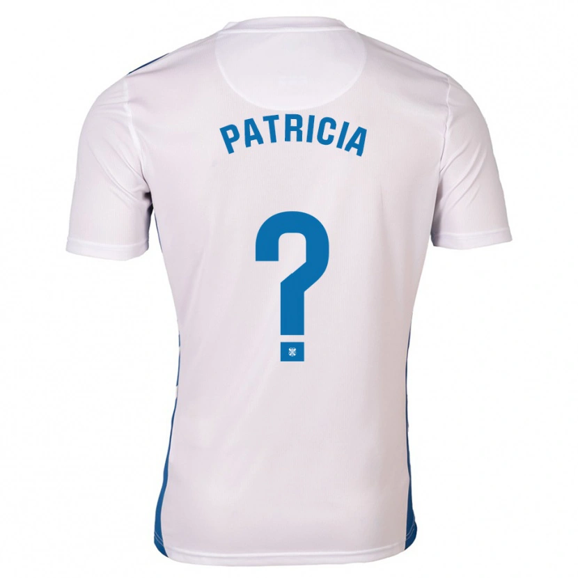 Danxen Dětské Patricia Gavira Collado #0 Bílá Modrá Domů Hráčské Dresy 2025/26 Dres