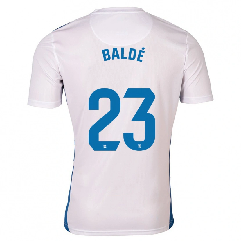 Danxen Dětské Ibrahim Baldé #23 Bílá Modrá Domů Hráčské Dresy 2025/26 Dres