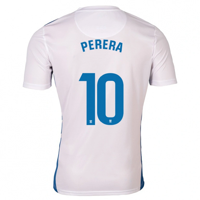 Danxen Dětské Dylan Perera #10 Bílá Modrá Domů Hráčské Dresy 2025/26 Dres