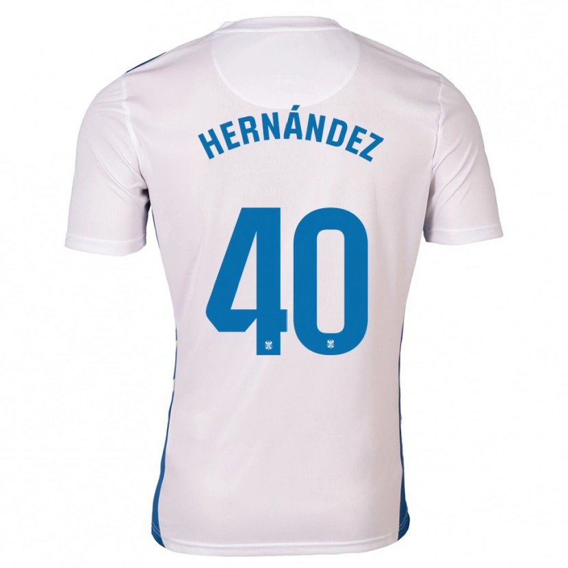 Danxen Dětské Christian Hernández #40 Bílá Modrá Domů Hráčské Dresy 2025/26 Dres
