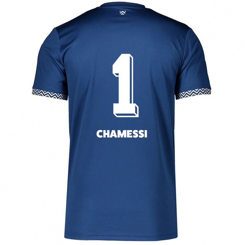 Danxen Dětské Ian Chamessi #1 Námořnická Bílá Domů Hráčské Dresy 2025/26 Dres