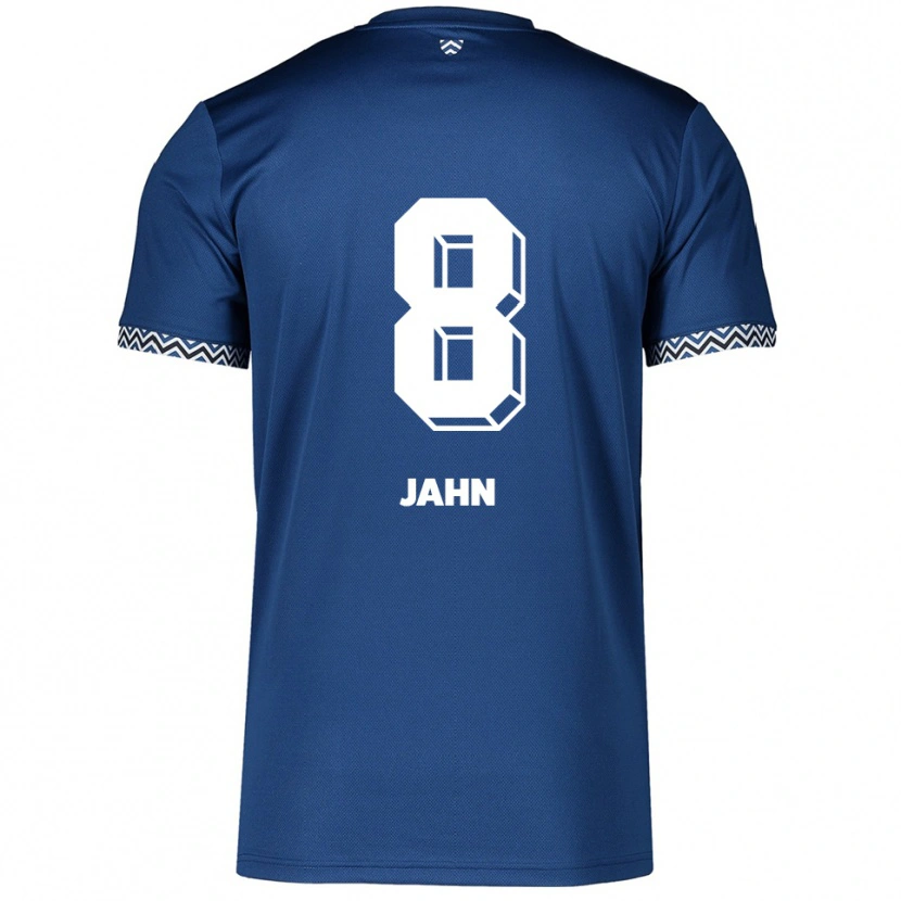 Danxen Dětské Pamela Jahn #8 Námořnická Bílá Domů Hráčské Dresy 2025/26 Dres