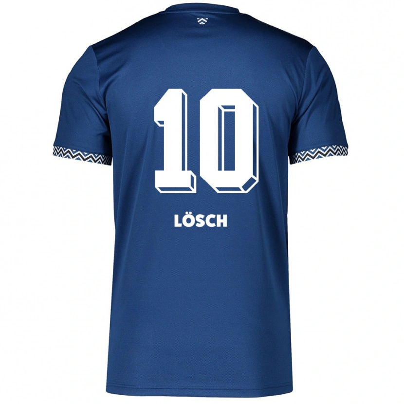 Danxen Dětské Lisa Lösch #10 Námořnická Bílá Domů Hráčské Dresy 2025/26 Dres