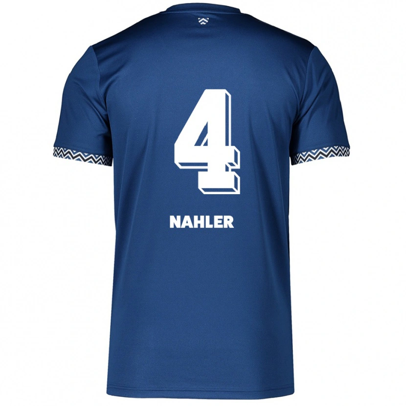 Danxen Dětské Mika Nahler #4 Námořnická Bílá Domů Hráčské Dresy 2025/26 Dres