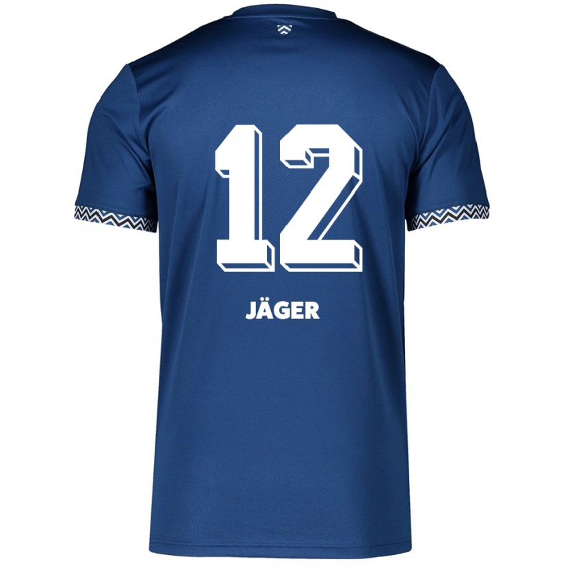 Danxen Dětské Mino Jäger #12 Námořnická Bílá Domů Hráčské Dresy 2025/26 Dres
